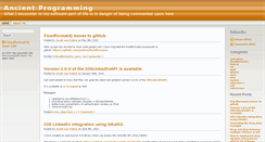 Desktop Screenshot of ancientprogramming.com