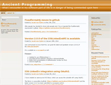 Tablet Screenshot of ancientprogramming.com